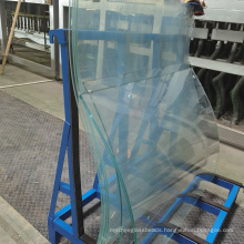 China factory clear tinted curved tempered laminated glass price safety building glass